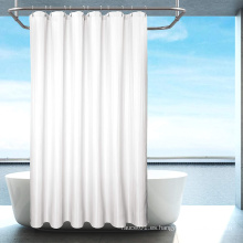 Cortina de ducha de rayas de fábrica tela resistente a la cortina de ducha impermeable de poliéster
